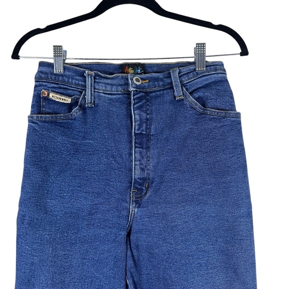 Vintage Action West Denim Straight Leg High Rise Mom Jeand Size 12 - Picture 2 of 7
